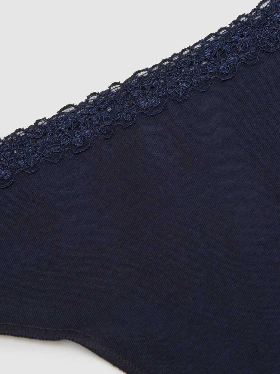 Slip alla brasiliana in cotone elasticizzato blu regular fit_5