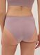 High-waisted pink stretchy fabric brief_2