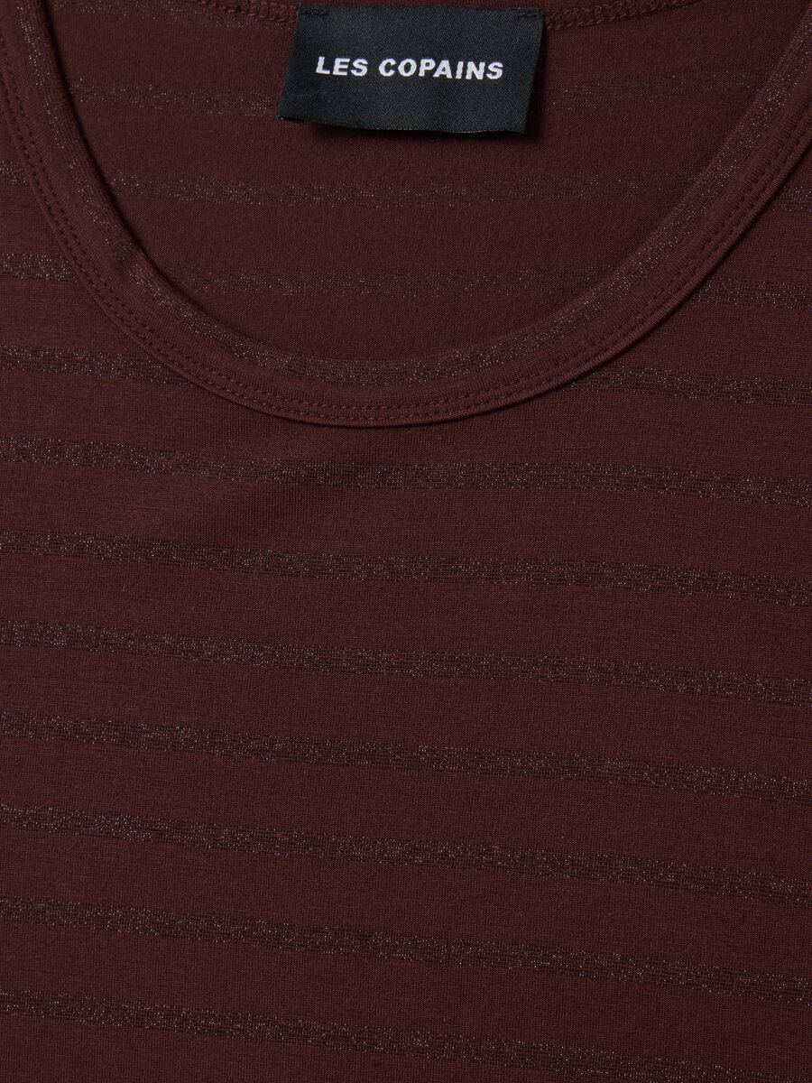 Women's Brown Viscose-Blend Tank Top, Regular Fit_5