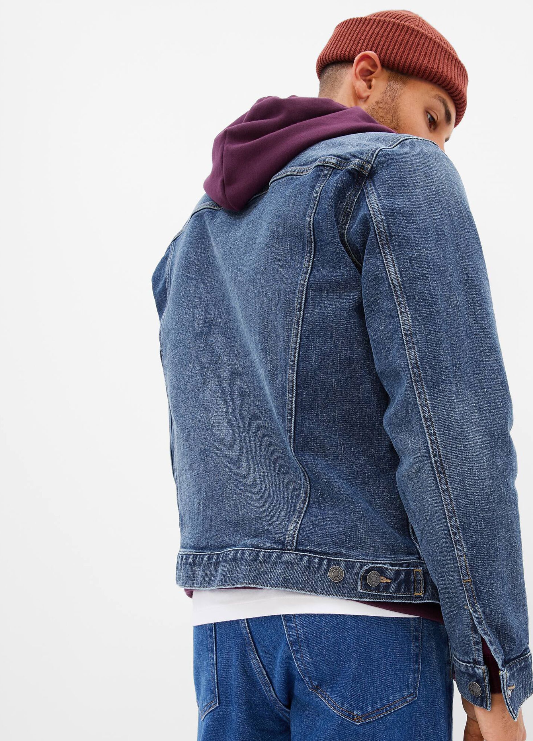 Giacca corta in denim con tasche