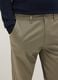 Beige chino trousers in stretch cotton slim fit_3