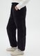 Girls' Jogger Pants in Black Cotton Blend Regular Fit_2