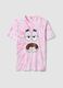 Multicolour pure cotton tie-dye regular fit T-shirt with Patrick Star_4