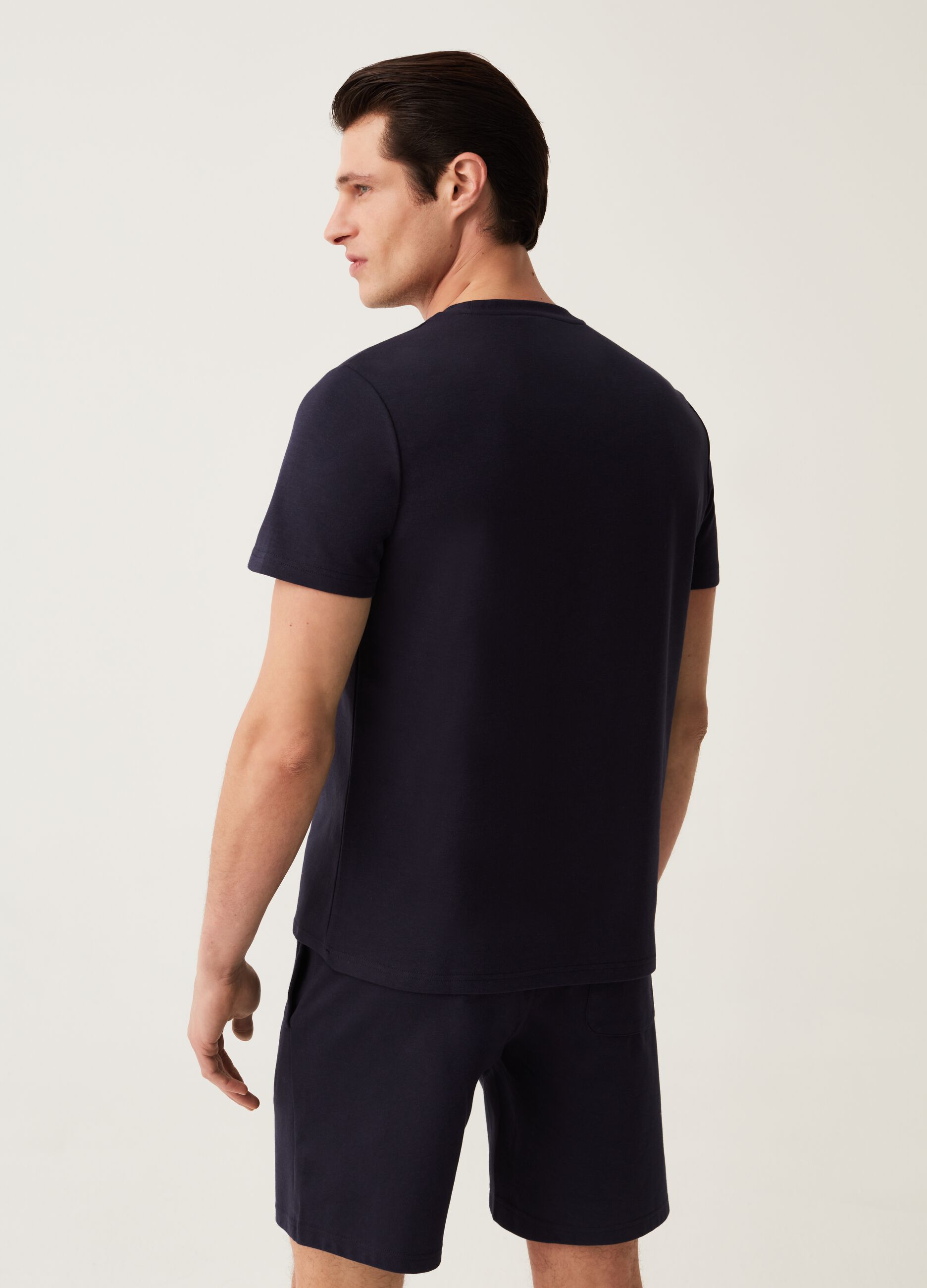 T-shirt girocollo in tessuto traspirante OVS Tech_2
