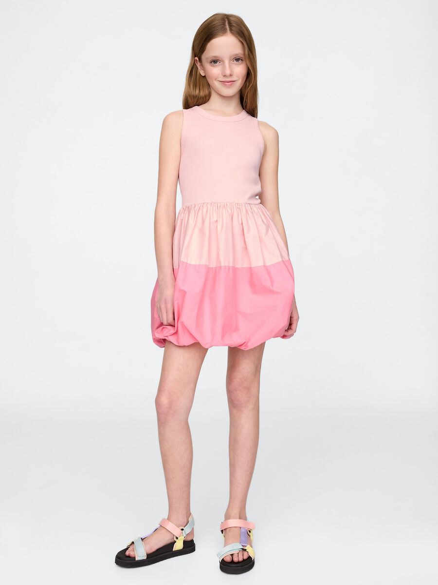Sleeveless Pink Cotton Dress_0