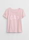 T-shirt in cotone con stampa logo _0