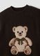 Brown stretchy viscose crew-neck top_1