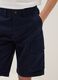 Boys' blue stretch cotton cargo shorts, regular fit_2