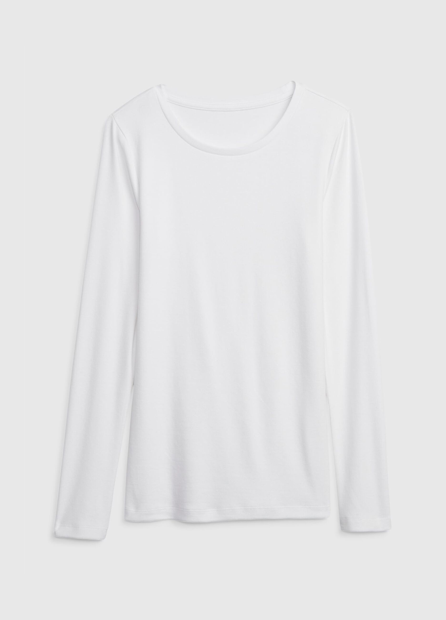 Long-sleeved T-shirt in cotton and modal