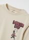 Children's beige pure cotton T-shirt with print_2