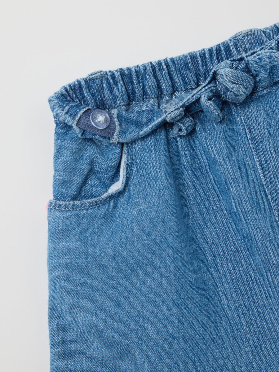 Fagottino Cotton Denim Shorts_3