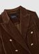 Brown Cotton Blend Regular Fit Blazer_5