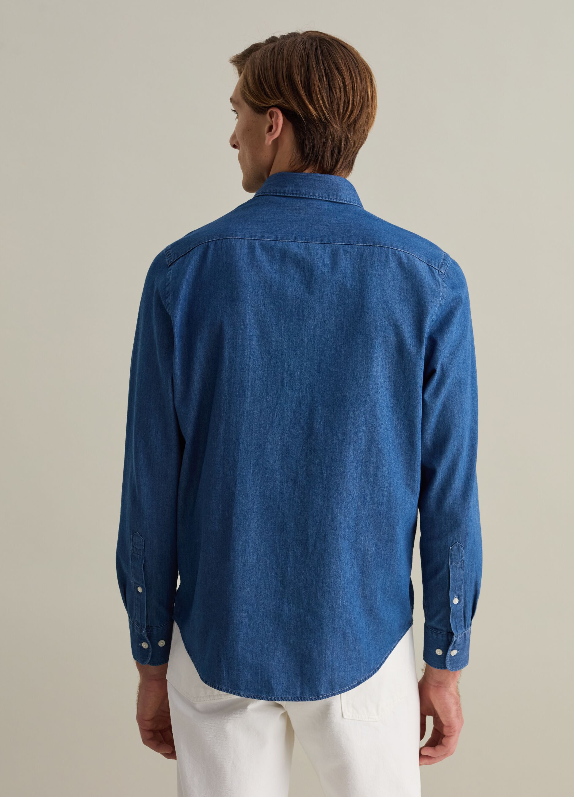 Camicia regular fit in denim