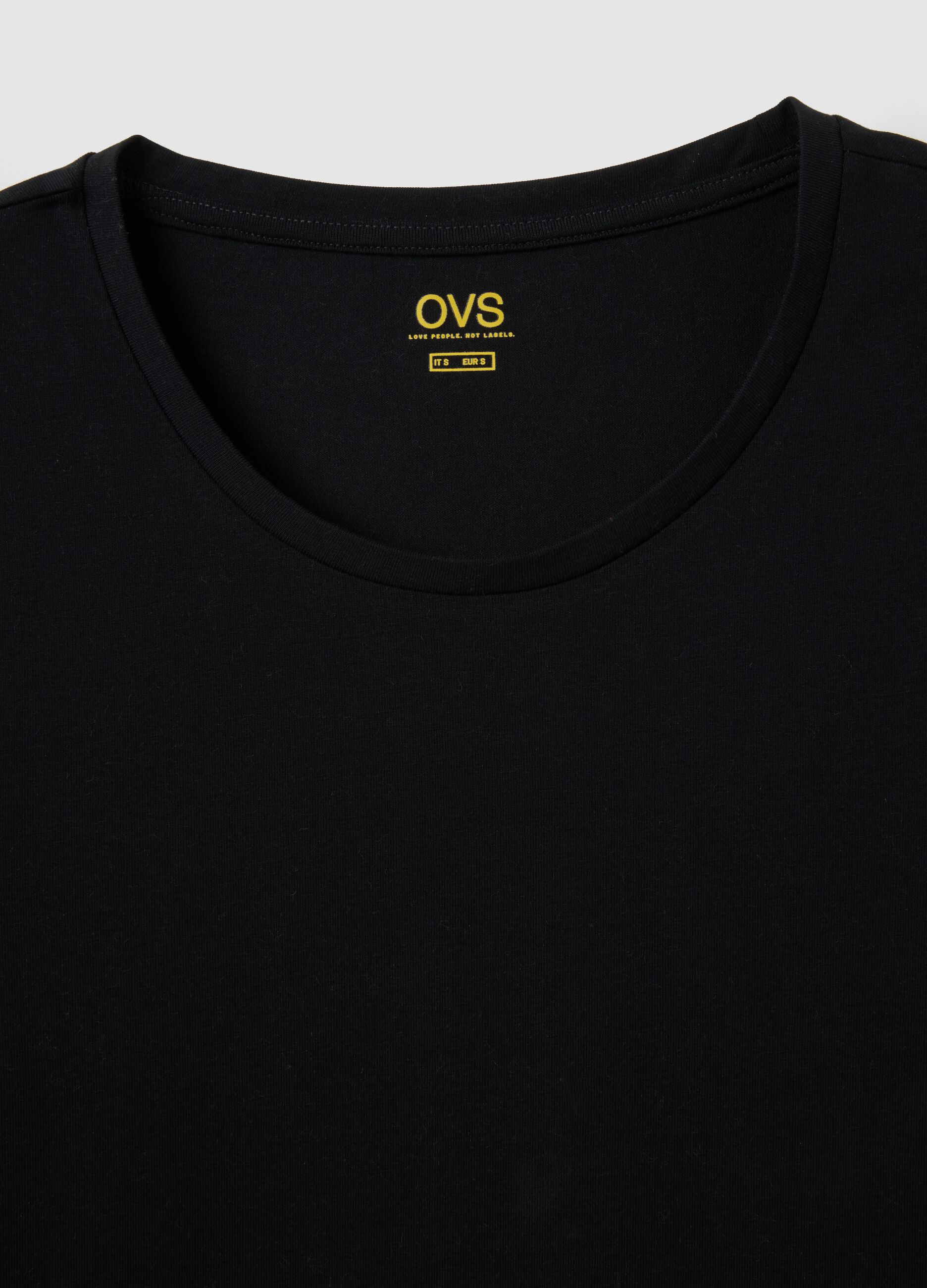 Black Stretch Long Sleeve Top