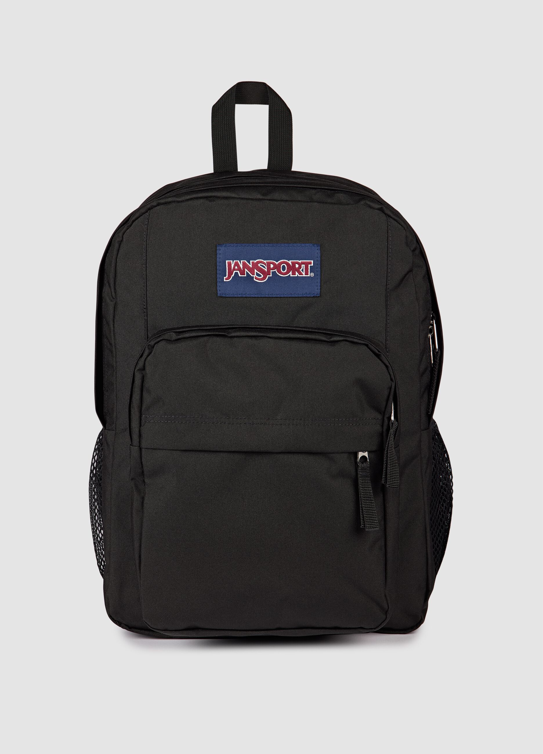 Zaino nero con tasche esterne