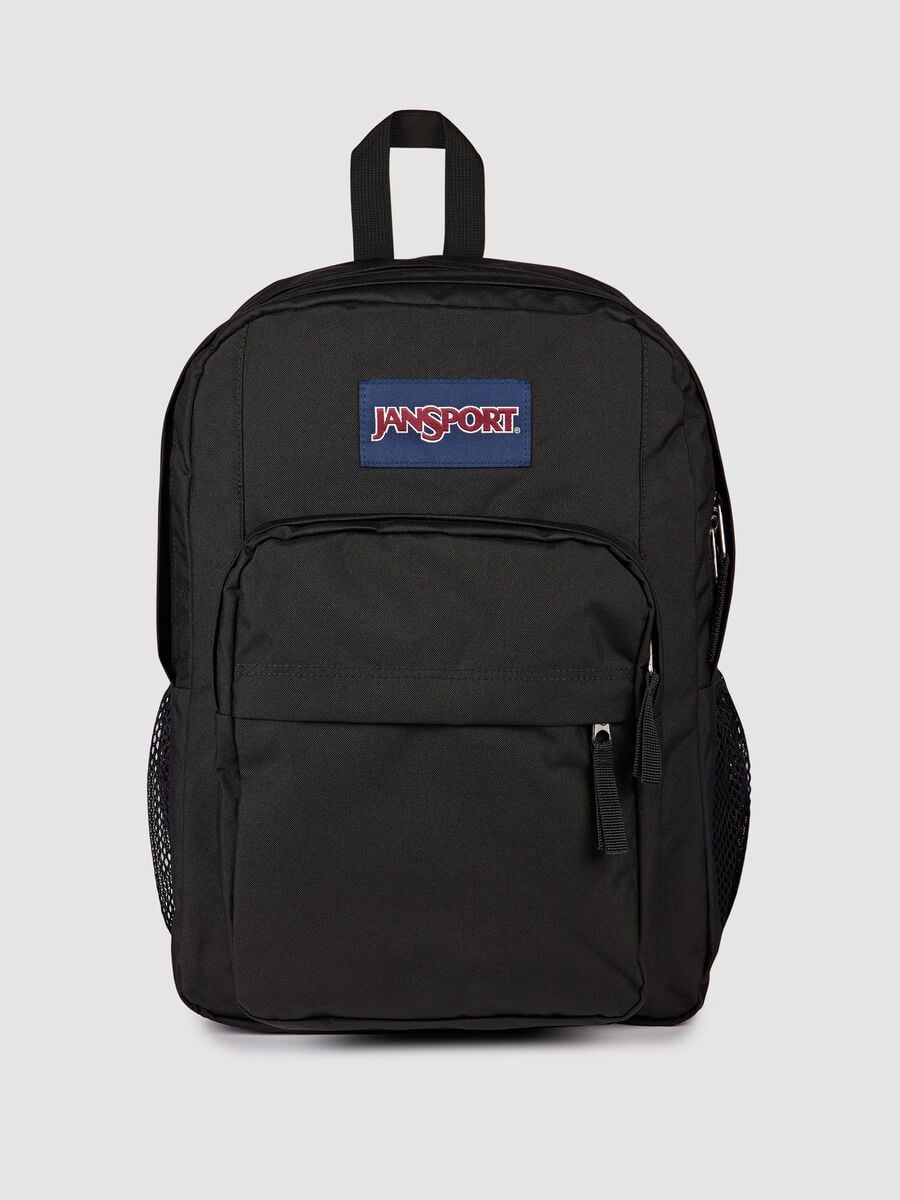 Zaino nero con tasche esterne_0