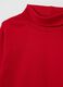 Kids' red high-neck cotton jumper, regular fit_2