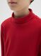 Boy's red pure cotton jumper regular fit_2