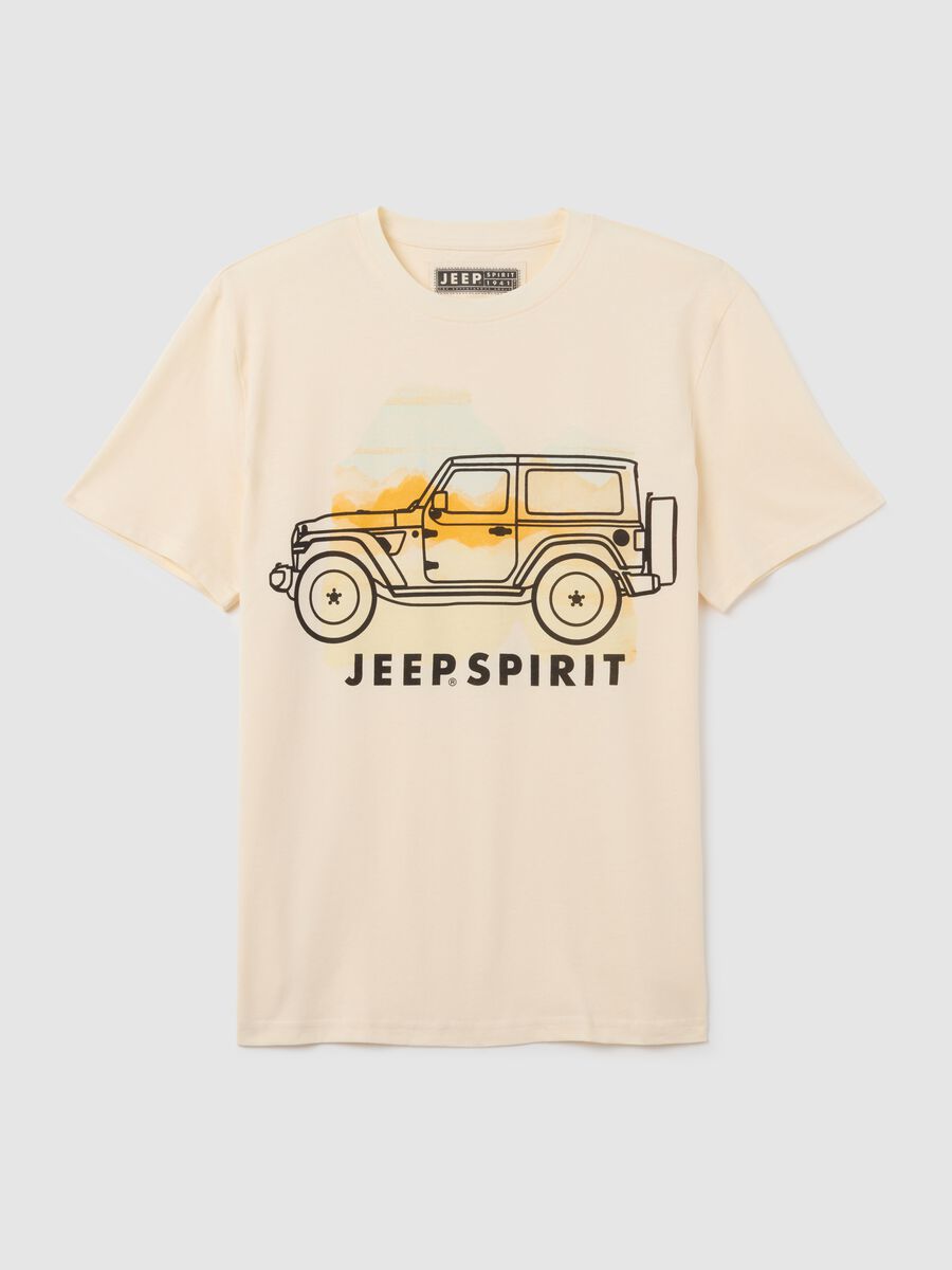 T-shirt in puro cotone beige regular fit_4