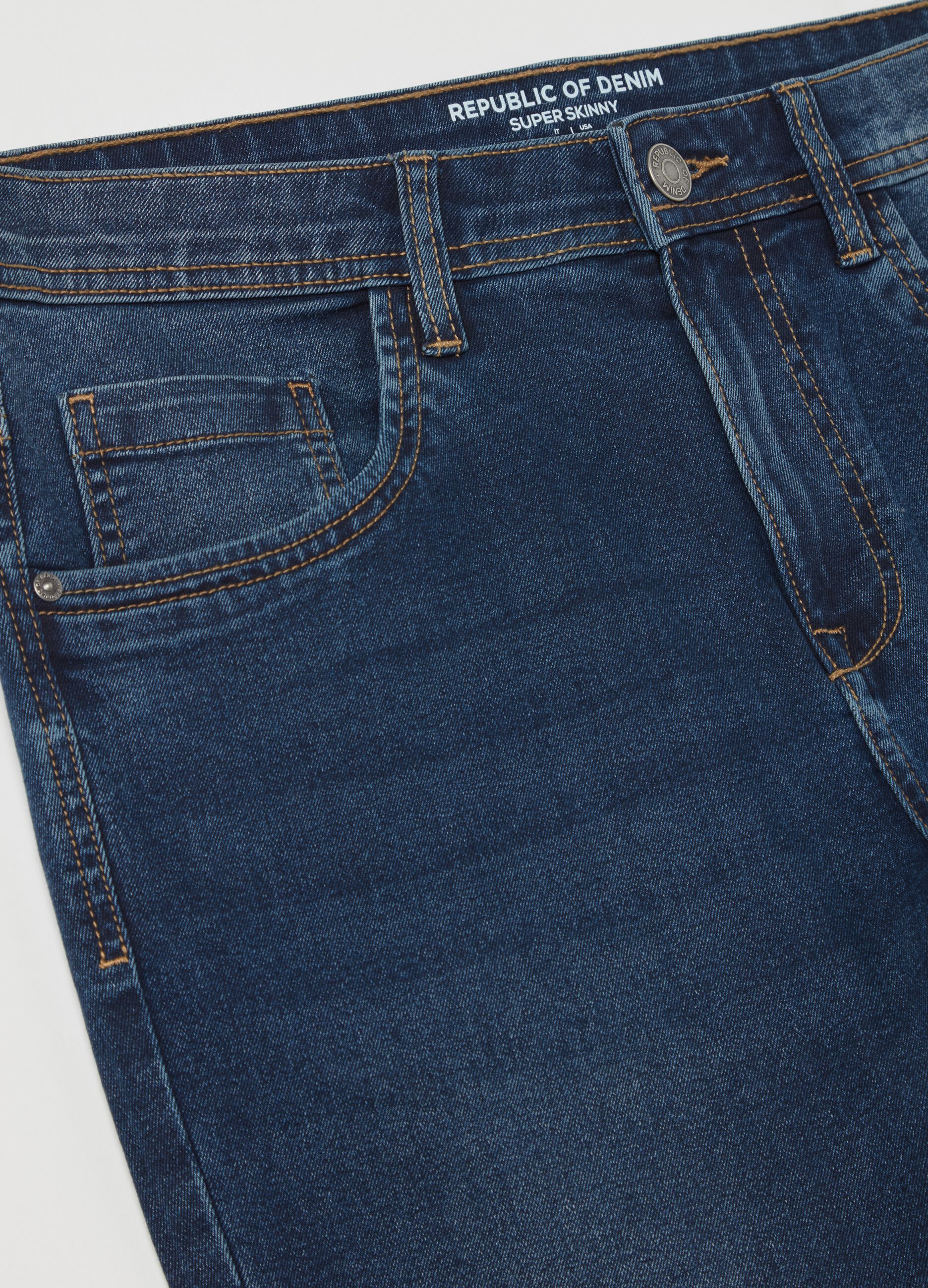 Super-skinny-fit jeans with fading