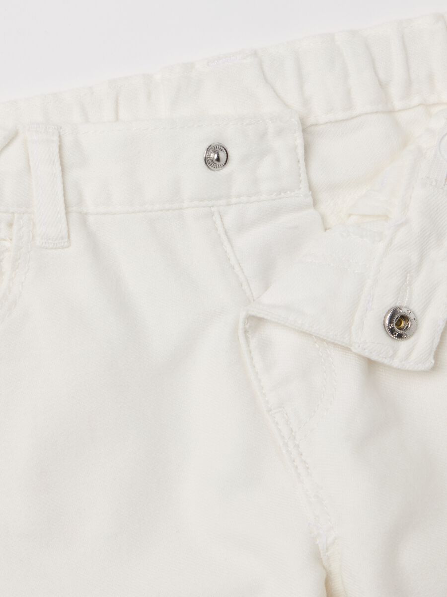 Five-pocket trousers with broderie anglaise embroidery_2