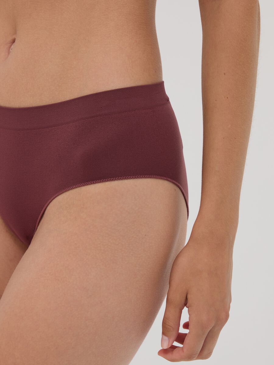 Slip marroni in microfibra elasticizzata_3