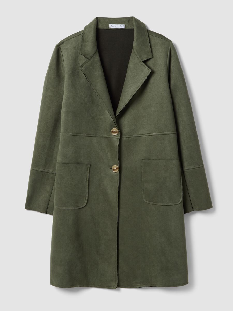 Giacca leggera verde regular fit con tasche ampie_4