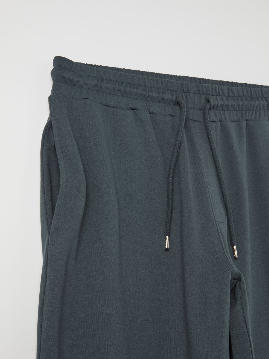 Fleece joggers with drawstring_5