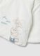 Giacca bianca imbottita in misto cotone organico con ricamo Mickey per neonato_2