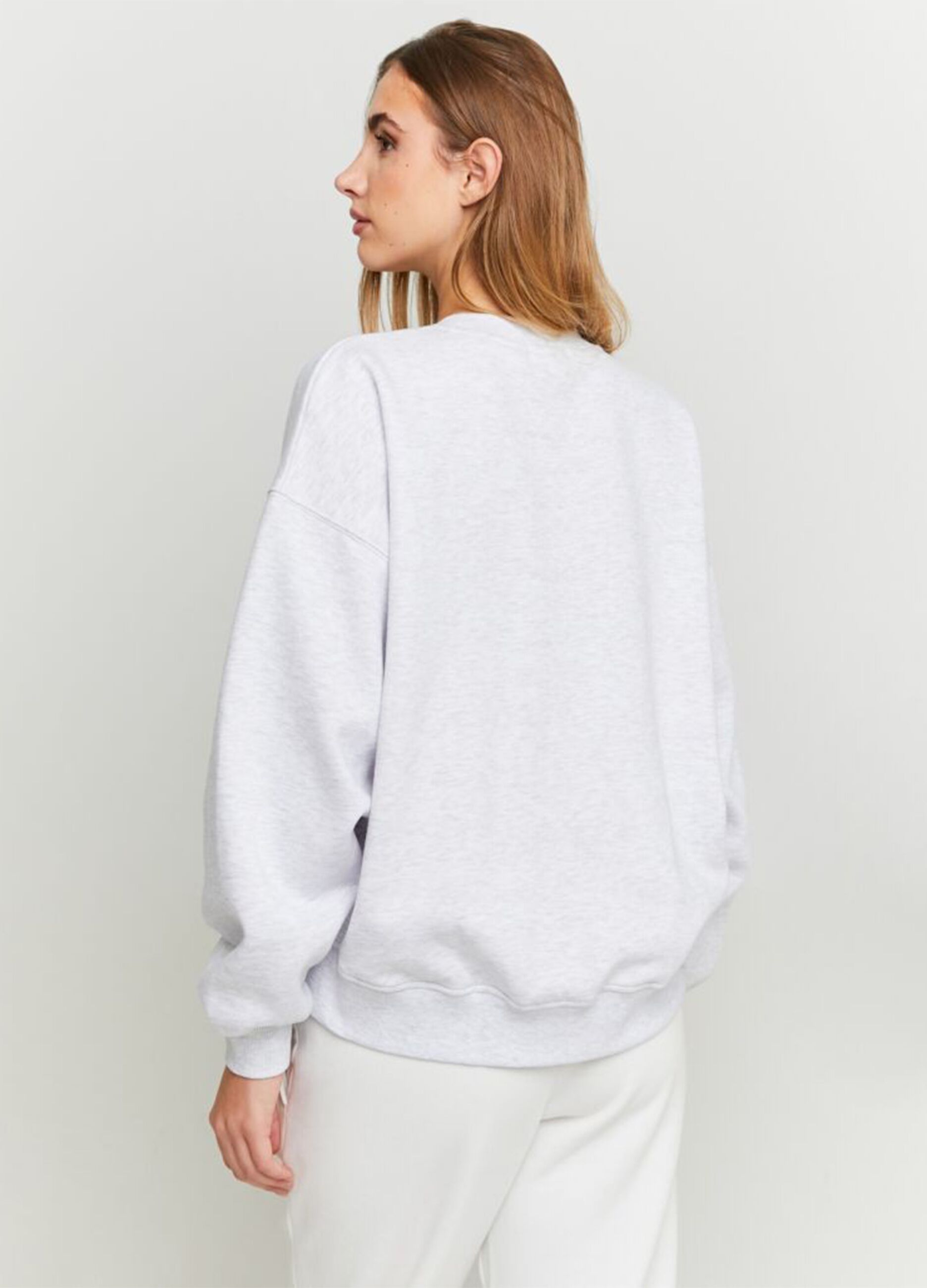 Women's Grey Stretch Cotton Sweatshirt