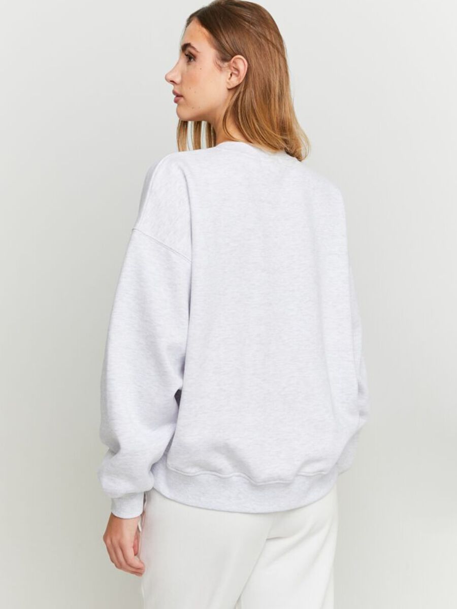 Women's Grey Stretch Cotton Sweatshirt_1