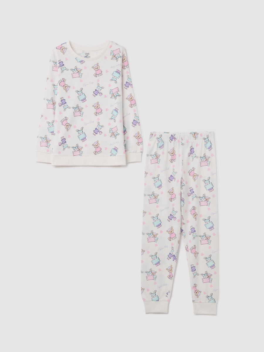 Organic cotton shirt with all-over print_0