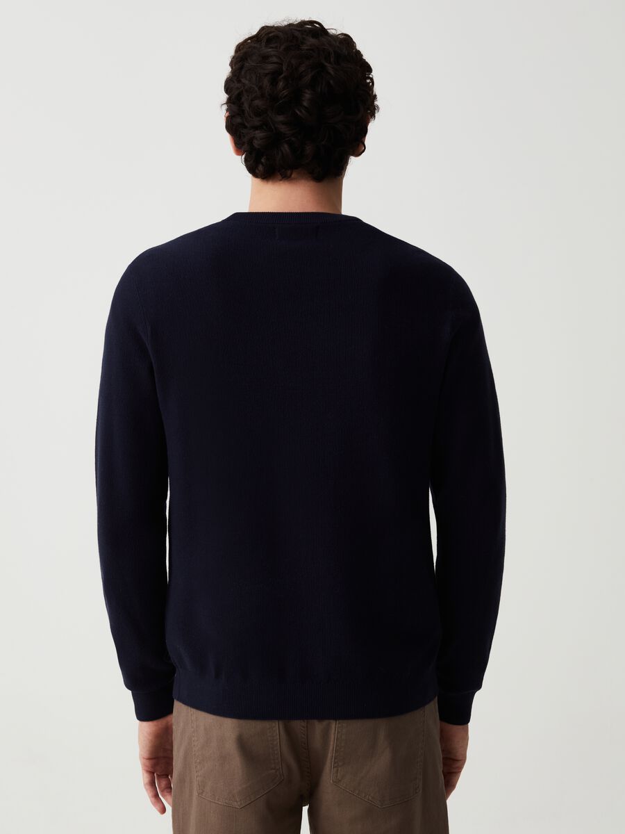 Cotton pullover with round neck_2