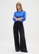 Pullover blu con scollo rotondo_0