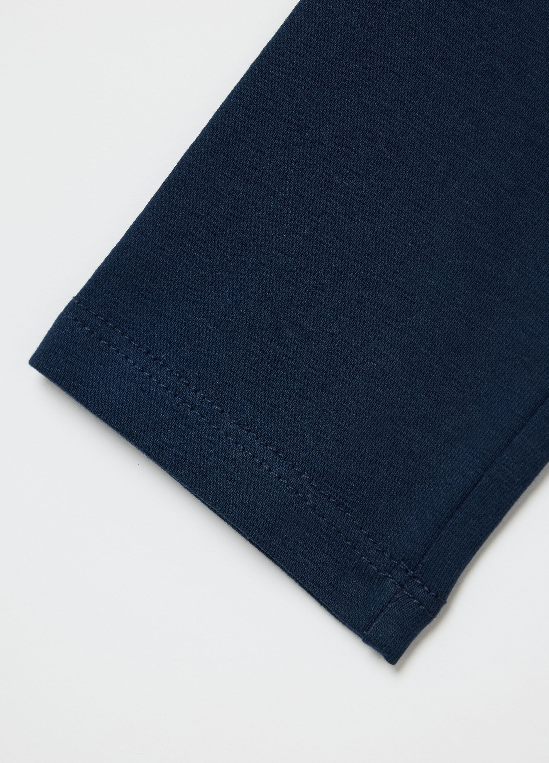 Blue leggings with glitter shell