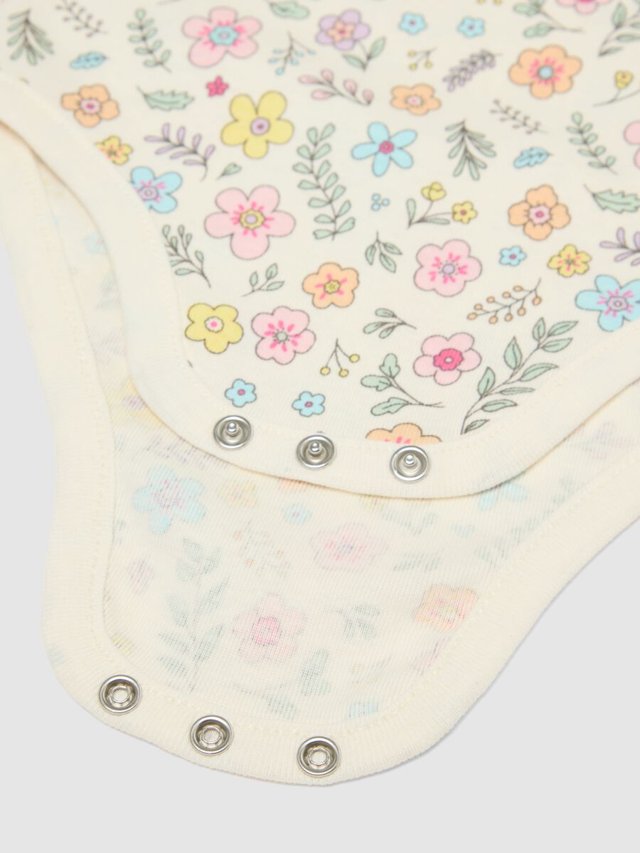 Multicolour pure cotton baby bodysuit tripack_2