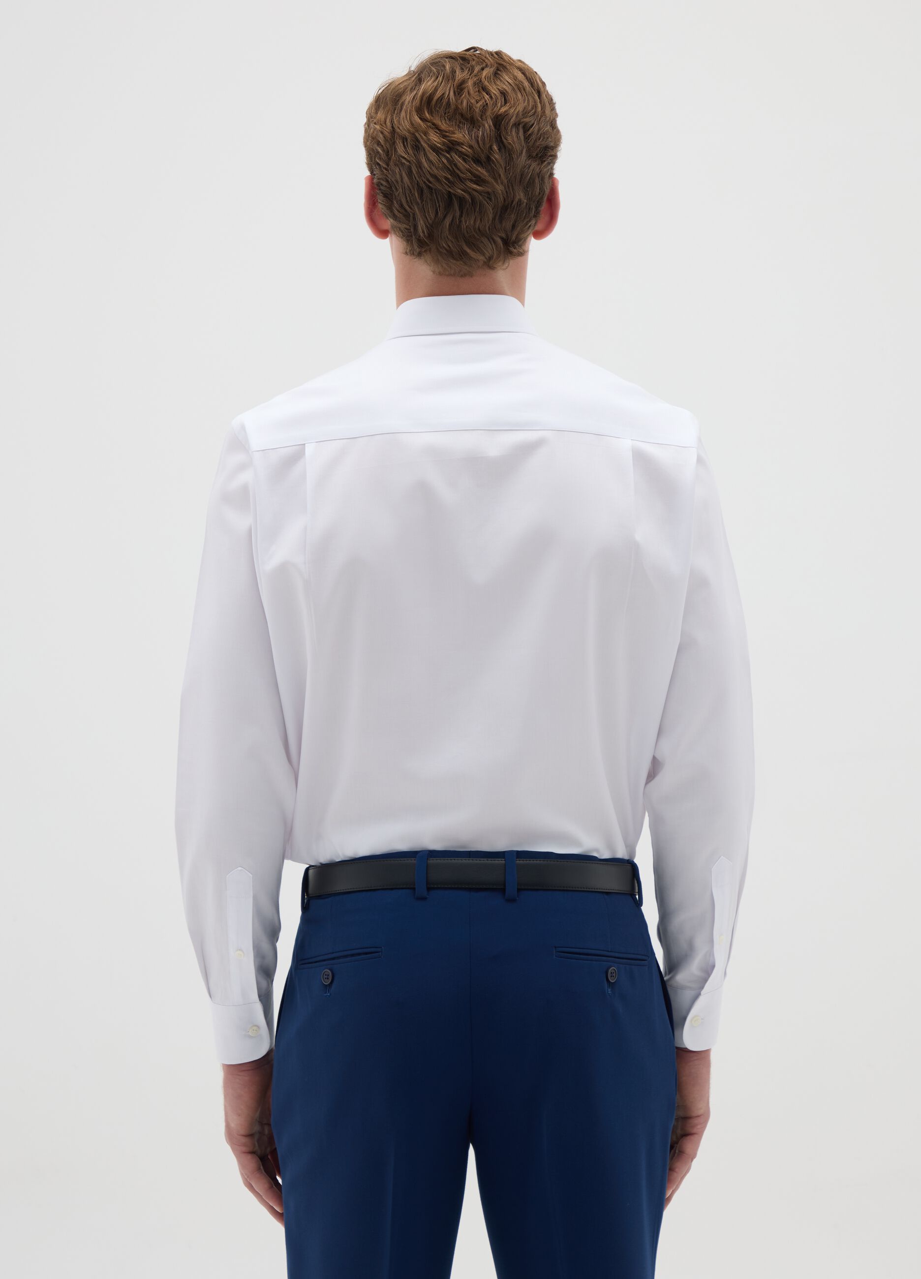 Cotton shirt with regular fit