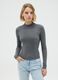 Grey Viscose Blend Fitted Sweater_1