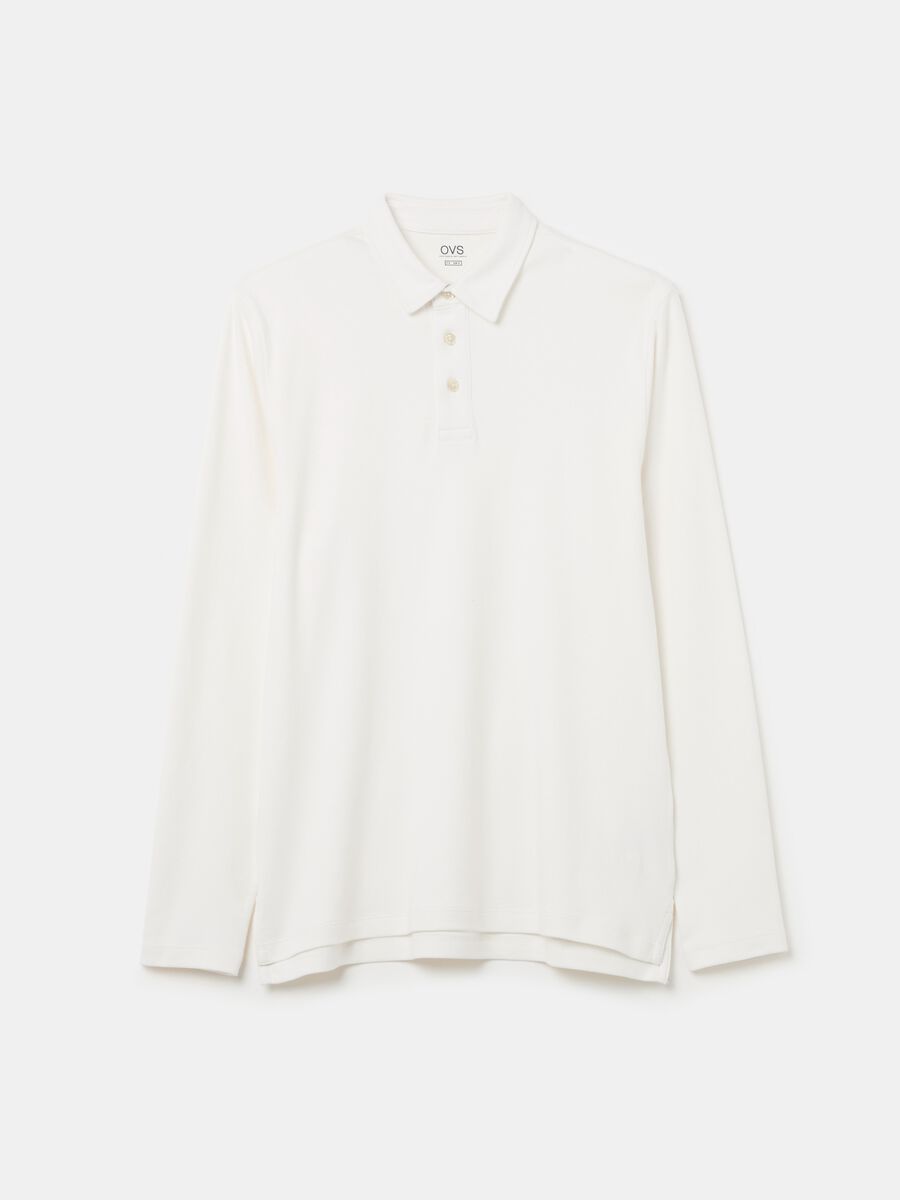 Polo in cotone a maniche lunghe_4