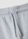 Grey pure cotton joggers with varsity print for boys_5