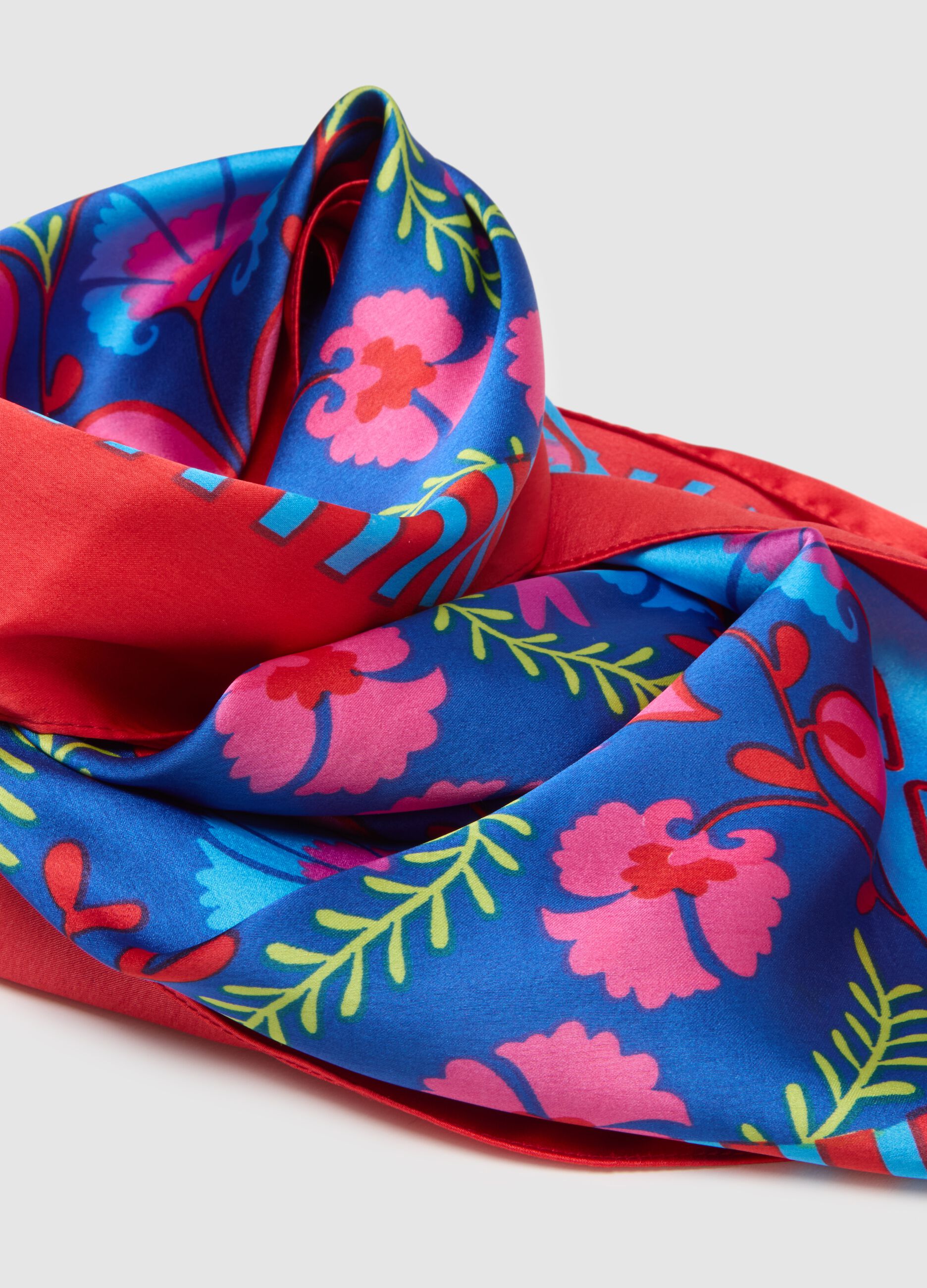 Multicolour Scarf with Tassels