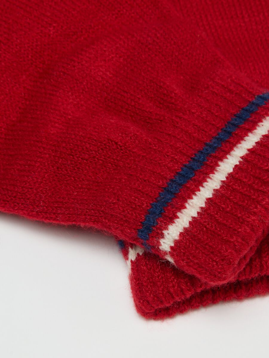 Children's Red Gloves with Spider-Man Prints_1