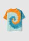 Kids' Oversize Fit Multicolour Tie-Dye Pure Cotton T-shirt_1