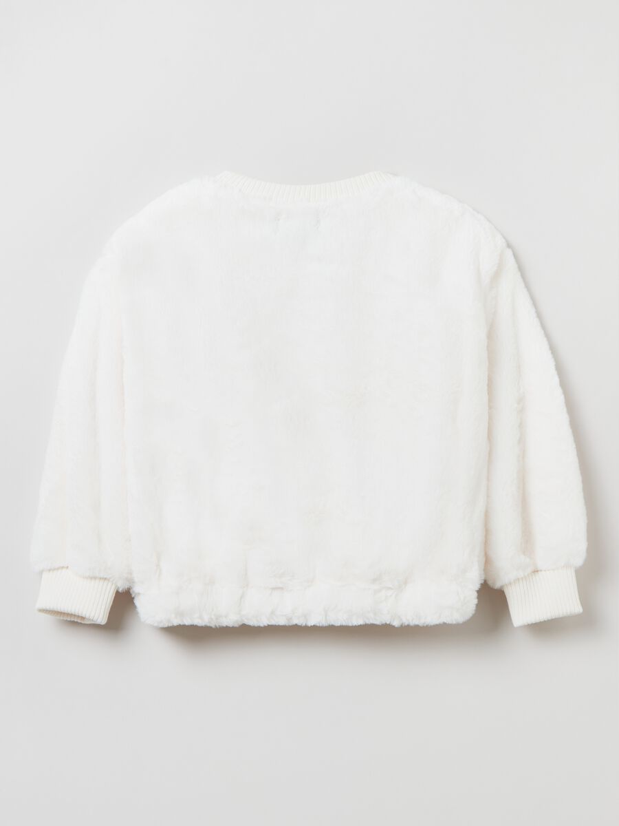 Faux fur sweatshirt_1