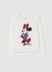 Long-sleeved T-shirt with Minnie Mouse print_0