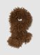 Sciarpa marrone effetto peluche_0