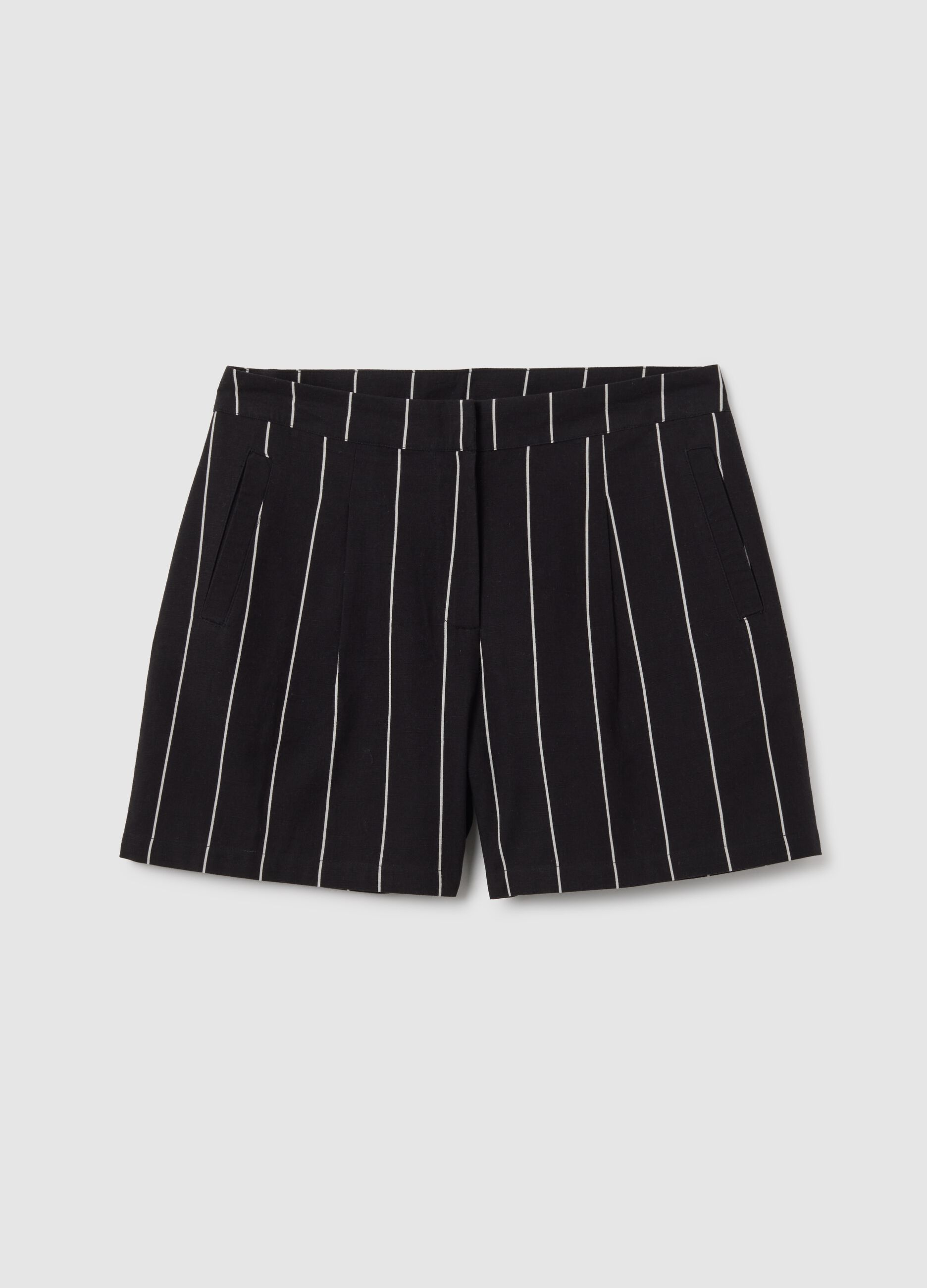 Women's multicolour pure cotton shorts, regular fit