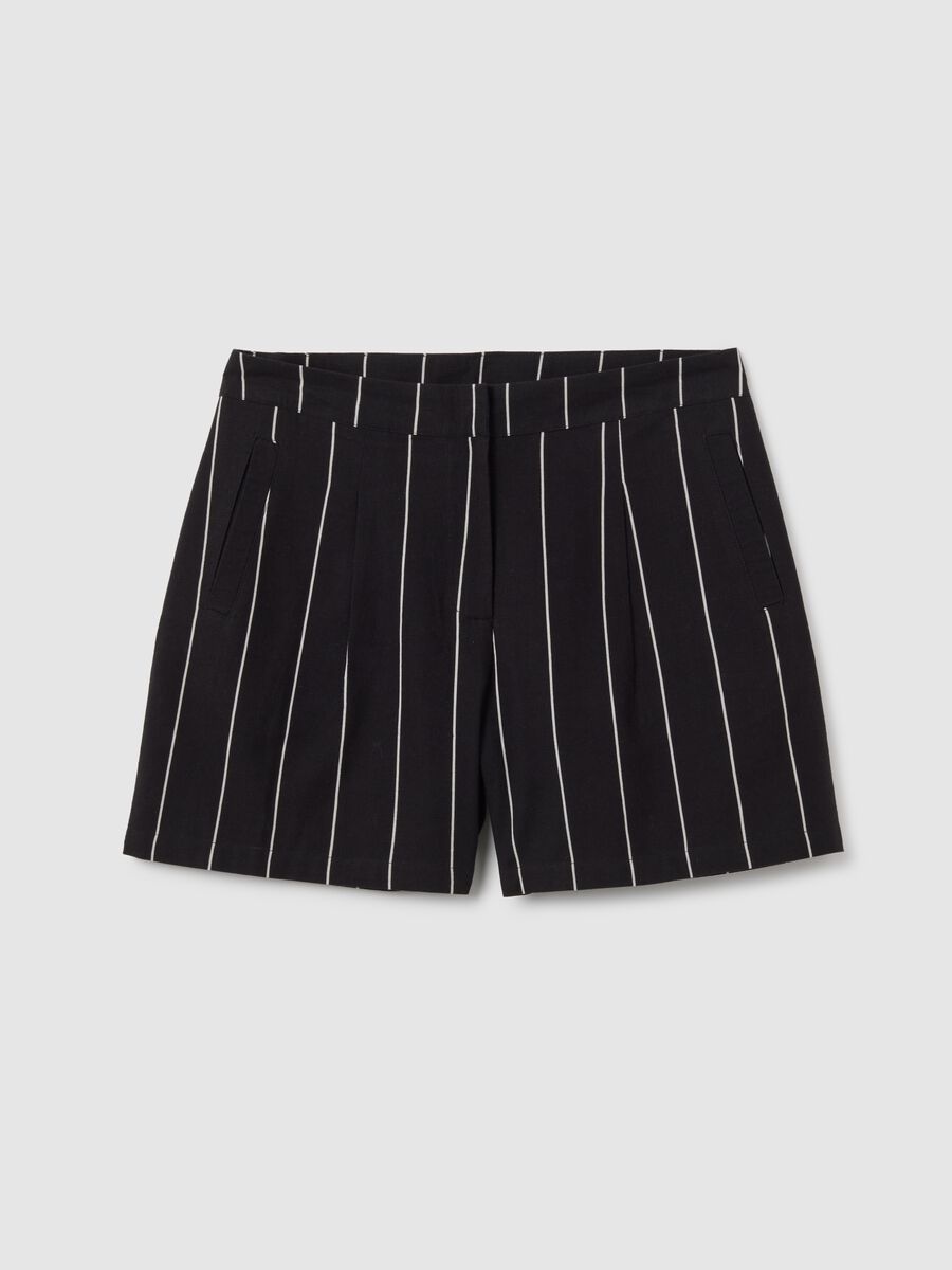 Women's multicolour pure cotton shorts, regular fit_0