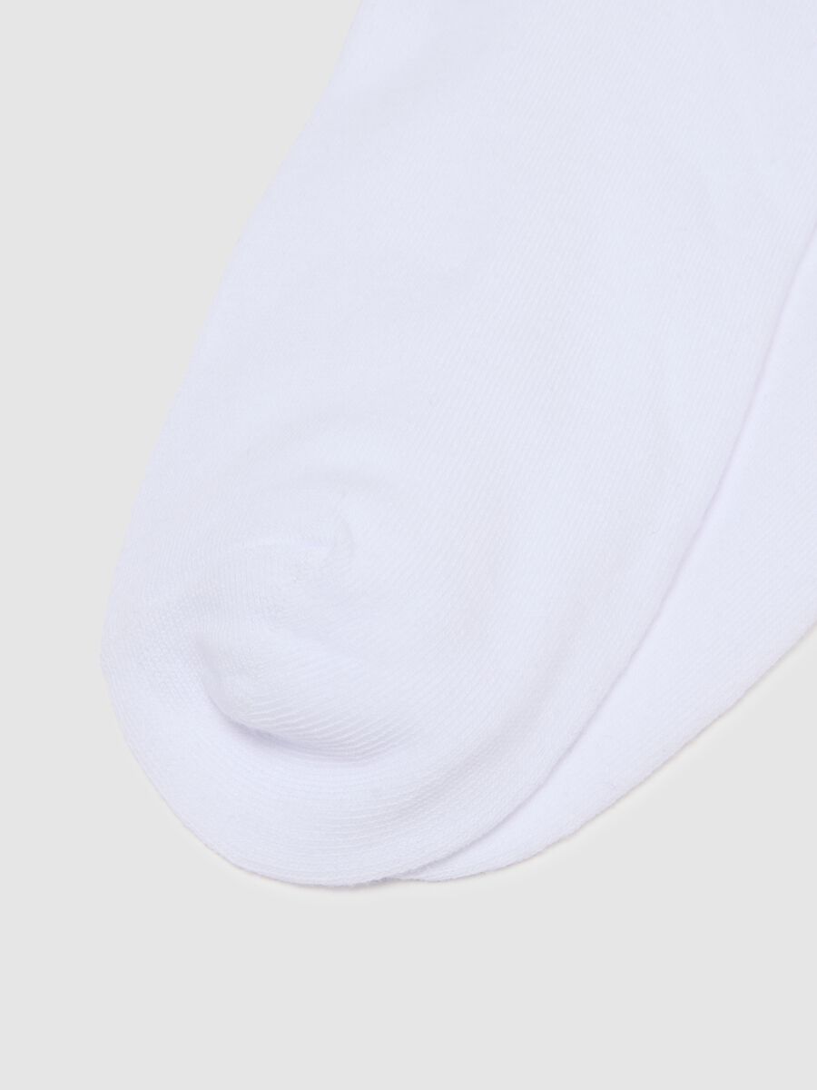 Multicolor Short Socks Tripack in Stretch Cotton Blend_1