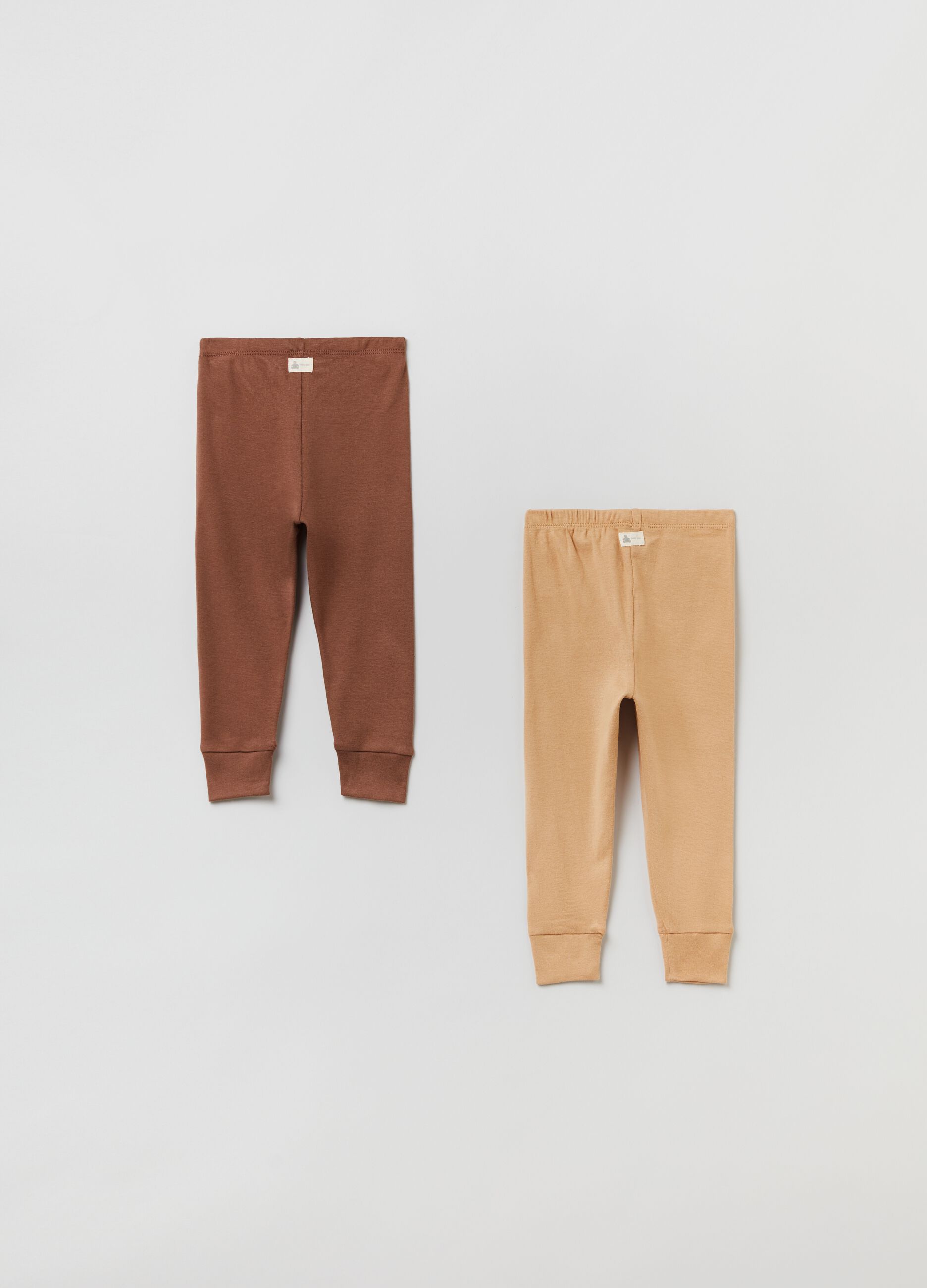 Two-pack cotton joggers